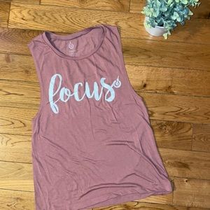 Focus Mauve Yoga Sleeveless Muscle Tank